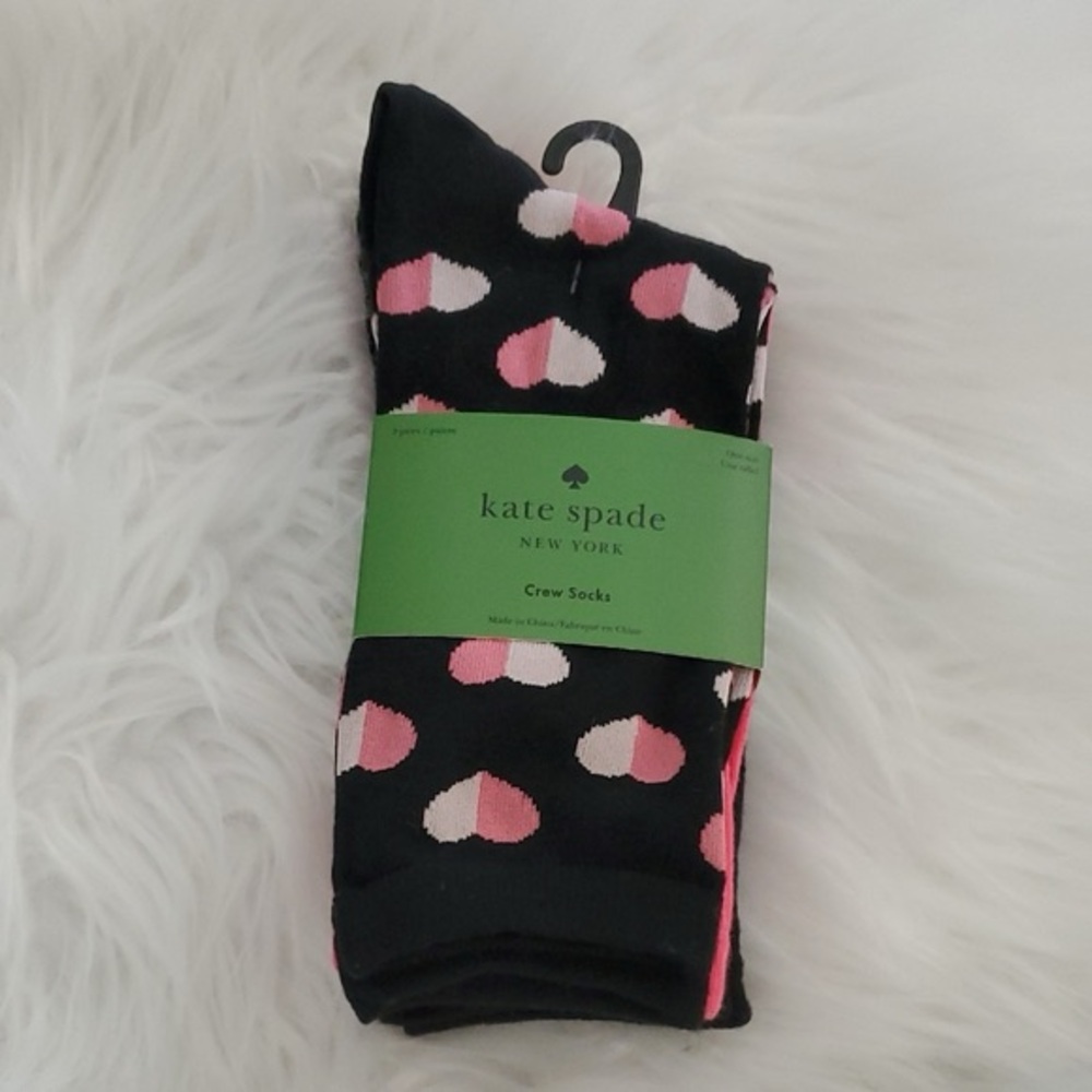 NWT Kate Spade 3 Pack Crew Socks